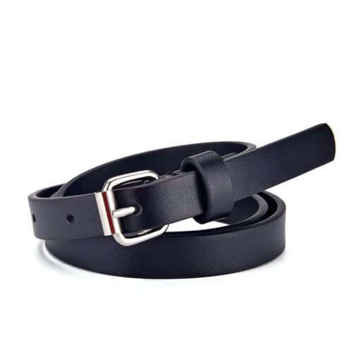 ceinture enfant ajustable pour fille ou garcon en simili vegan boucle argentee modele timy 814307