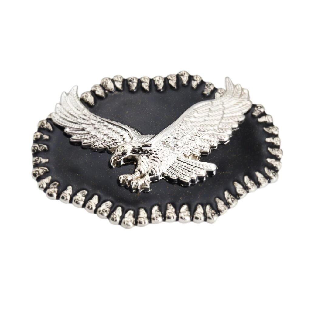 boucle de ceinture americaine aigle sur fond noir modele stephen 618628