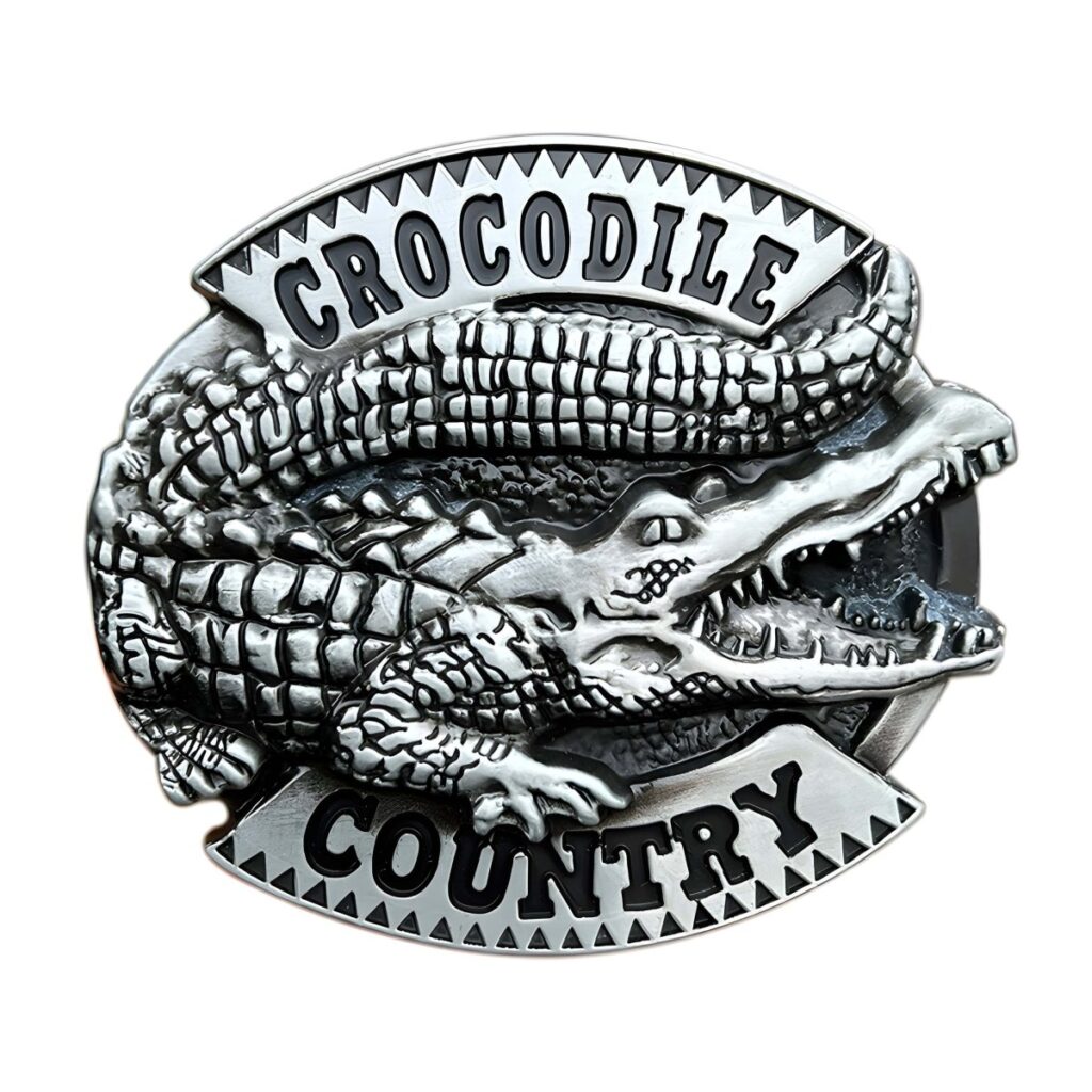 boucle de ceinture animal crocodile country modele james 818980