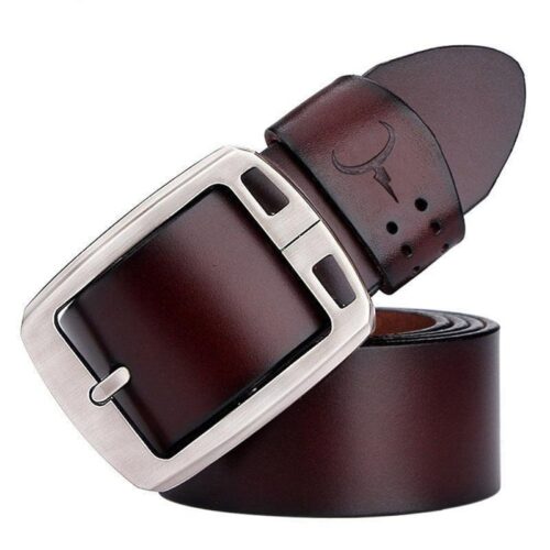 Casual leather belt for men, Yuriy model