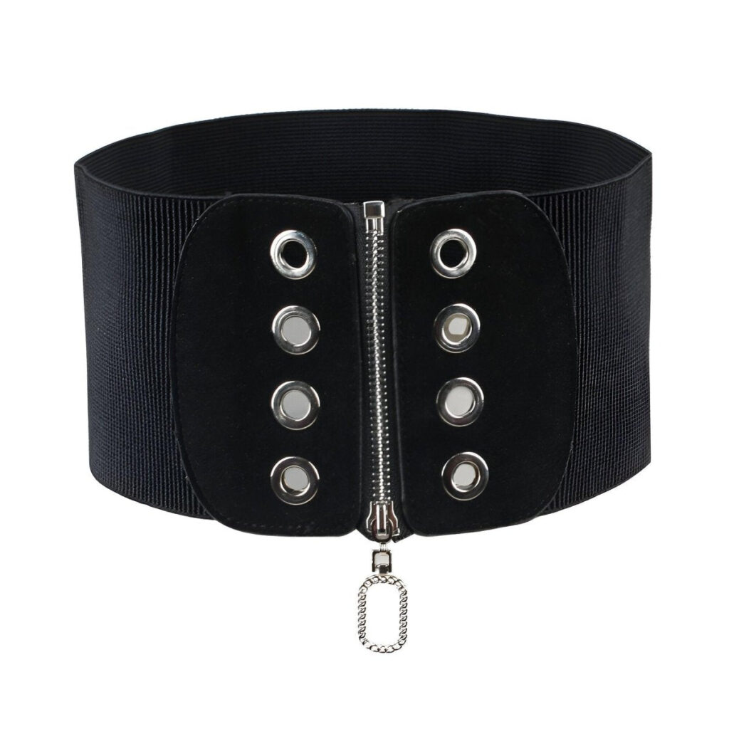 ceinture corset a fermeture eclair ovale avec oeillets modele irwin 421776