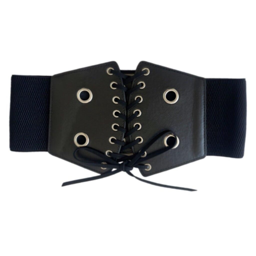 ceinture corset a lacets avec oeillets modele millie 956607