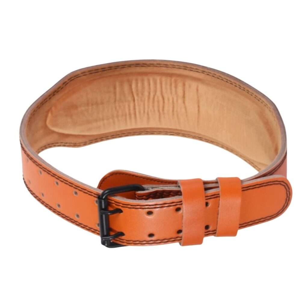 ceinture de force en cuir a double ardillon modele lilian 456396