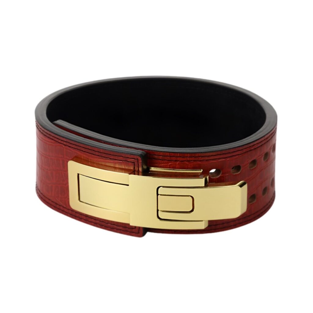 ceinture de force en cuir grande boucle doree modele ignace 939285