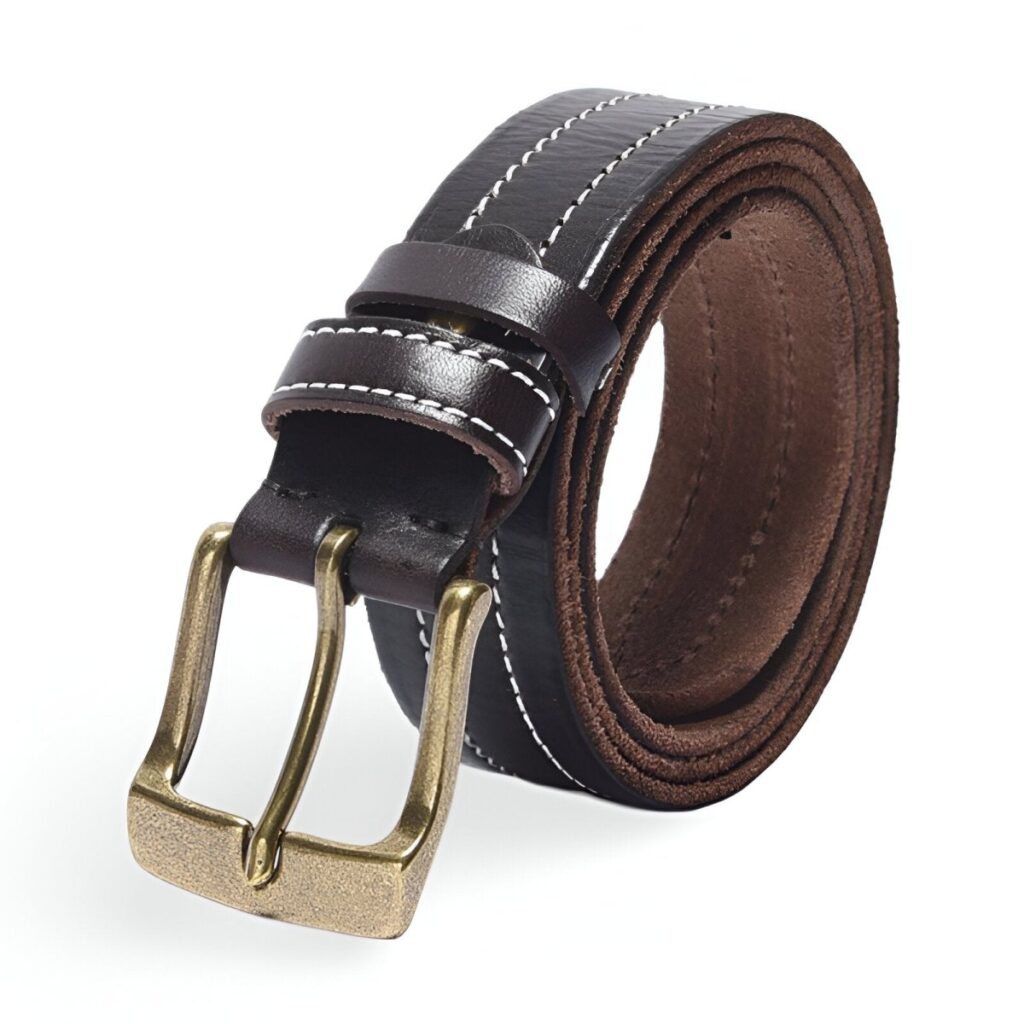 ceinture en cuir pour homme boucle laiton hypoallergenique modele yoann 194125