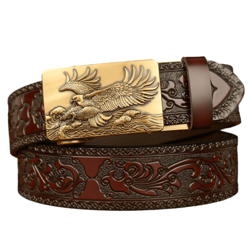 ceinture esprit animal a motif aigle et vagues modele jude 406239