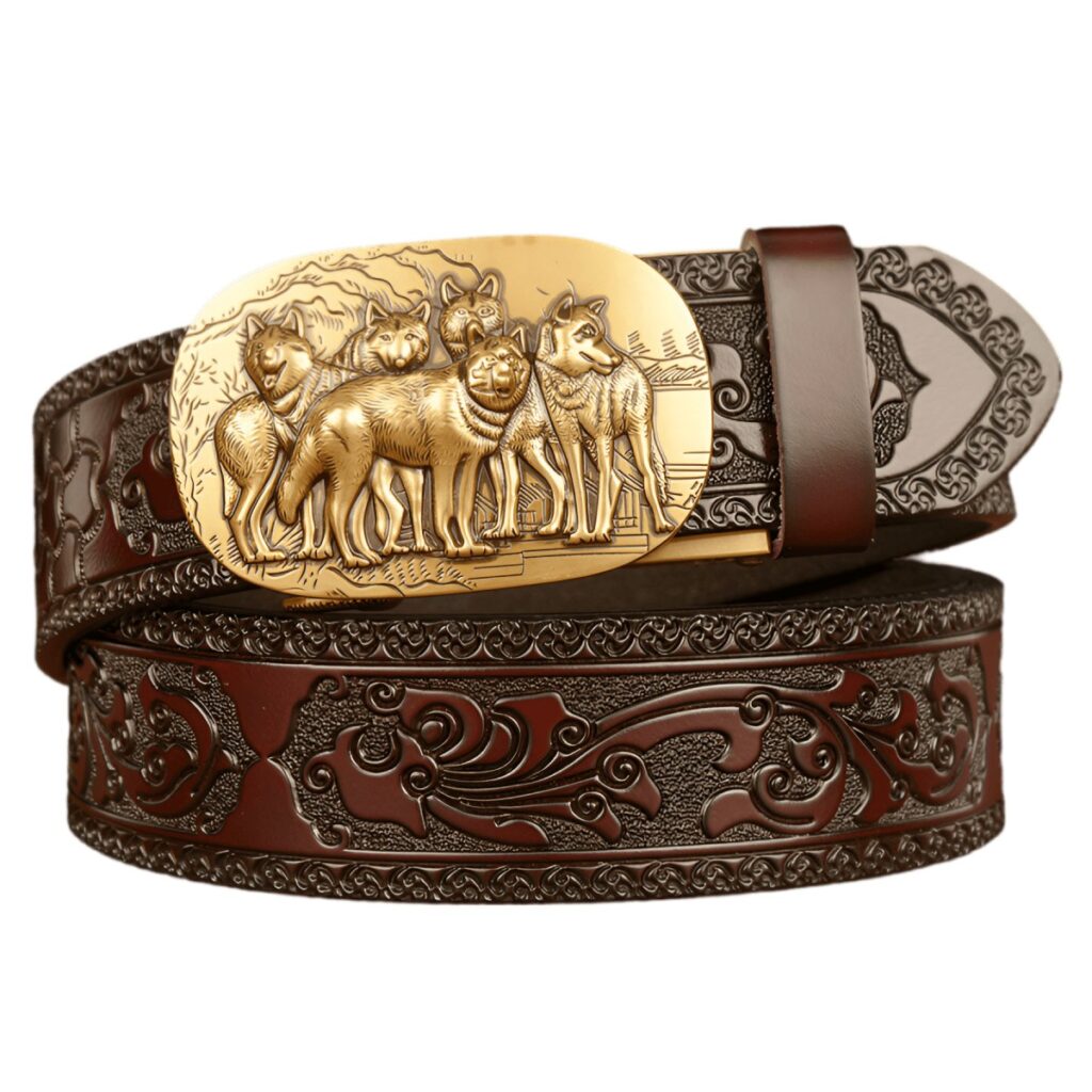 ceinture esprit animal a motif meute de loup modele scott 226110