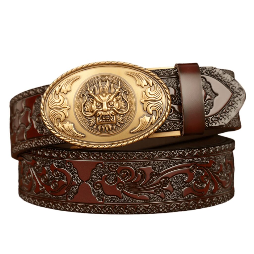 ceinture esprit animal a motif tete de dragon modele curtis 424978