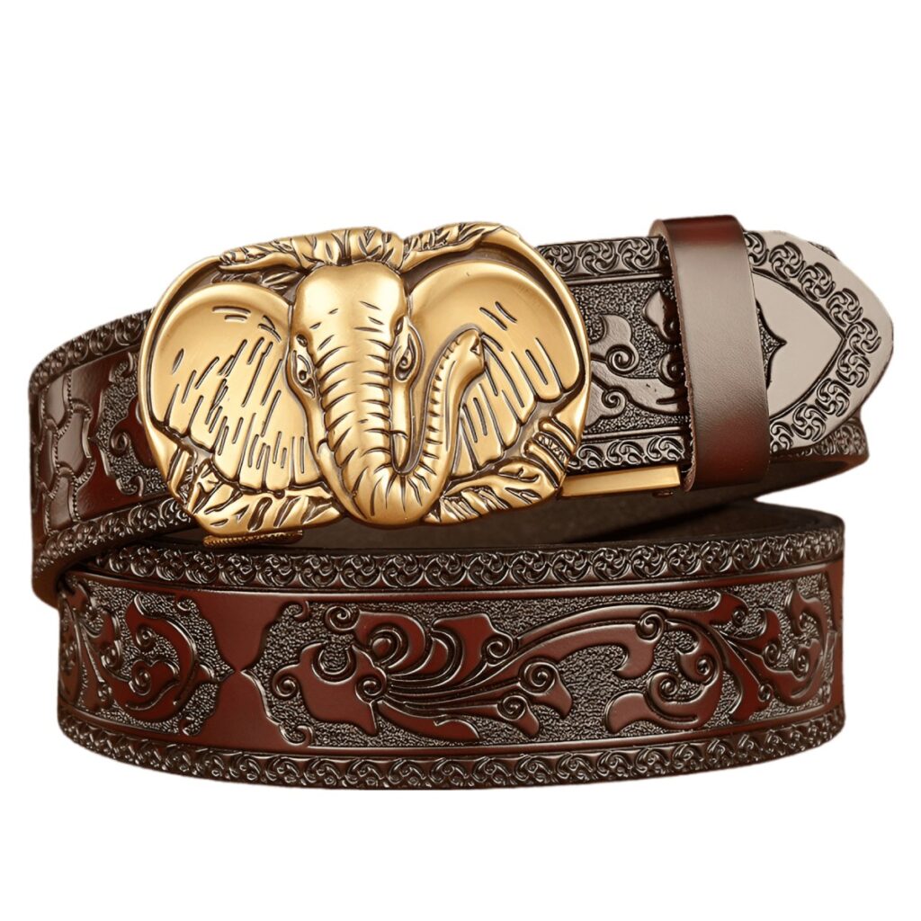 ceinture esprit animal a motif tete delephant modele rowen 393314