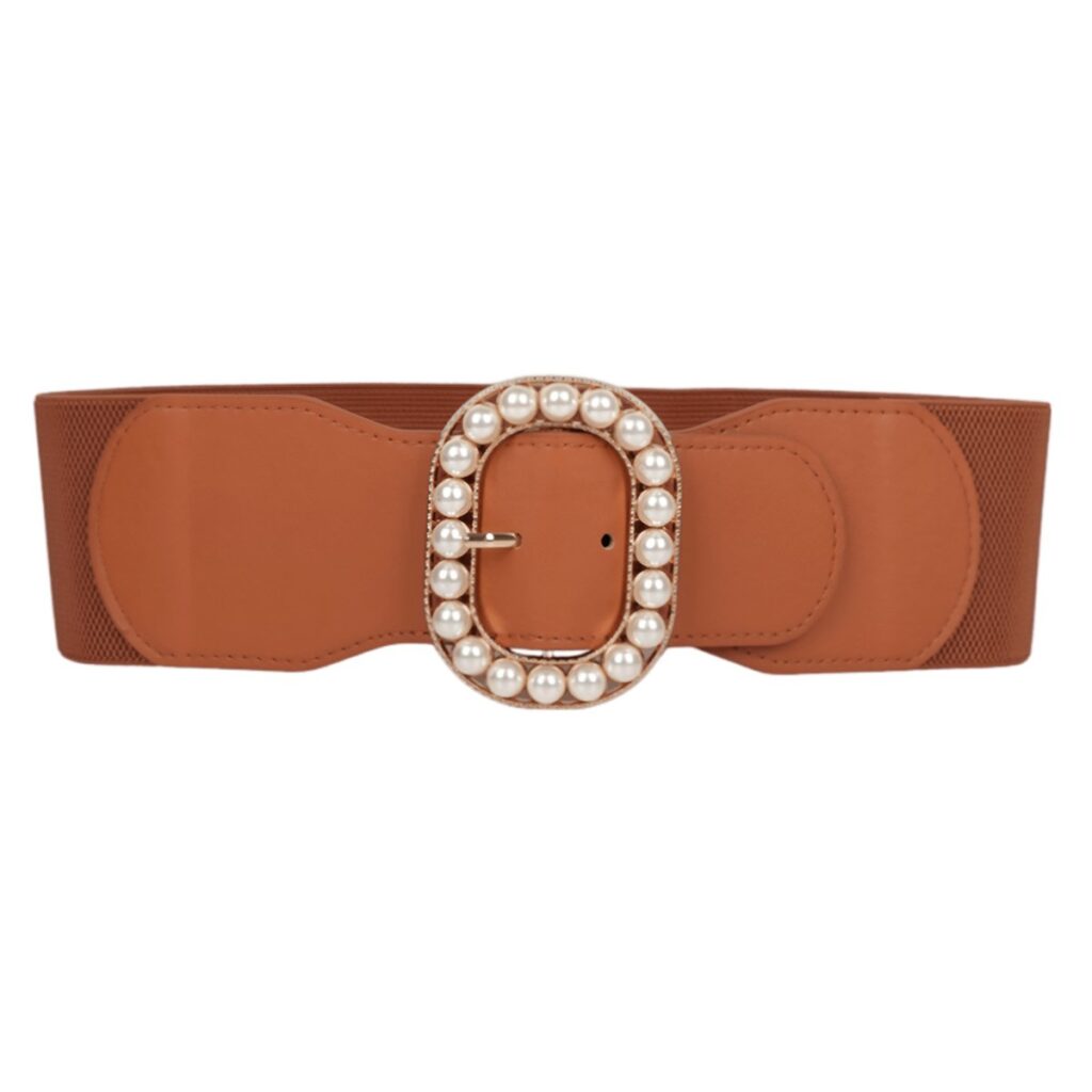 ceinture extra large xxl avec boucle remplie de perles modele edmee 811308