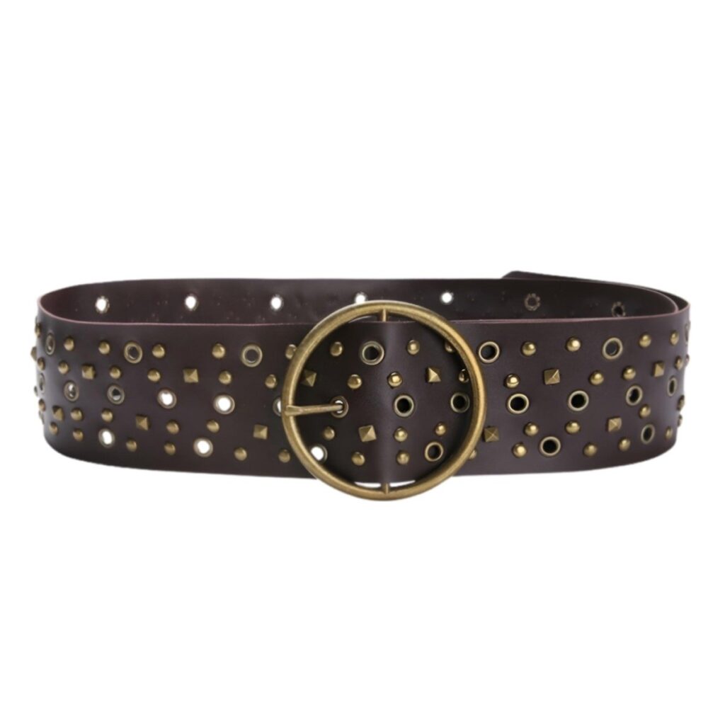 ceinture large a oeillets et rivets pour femme modele lou 169871