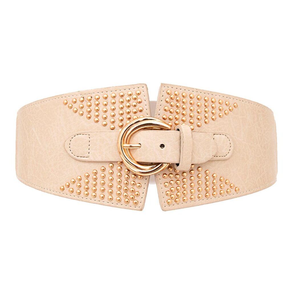 ceinture large elastique cloutee taille haute modele susanna 623443