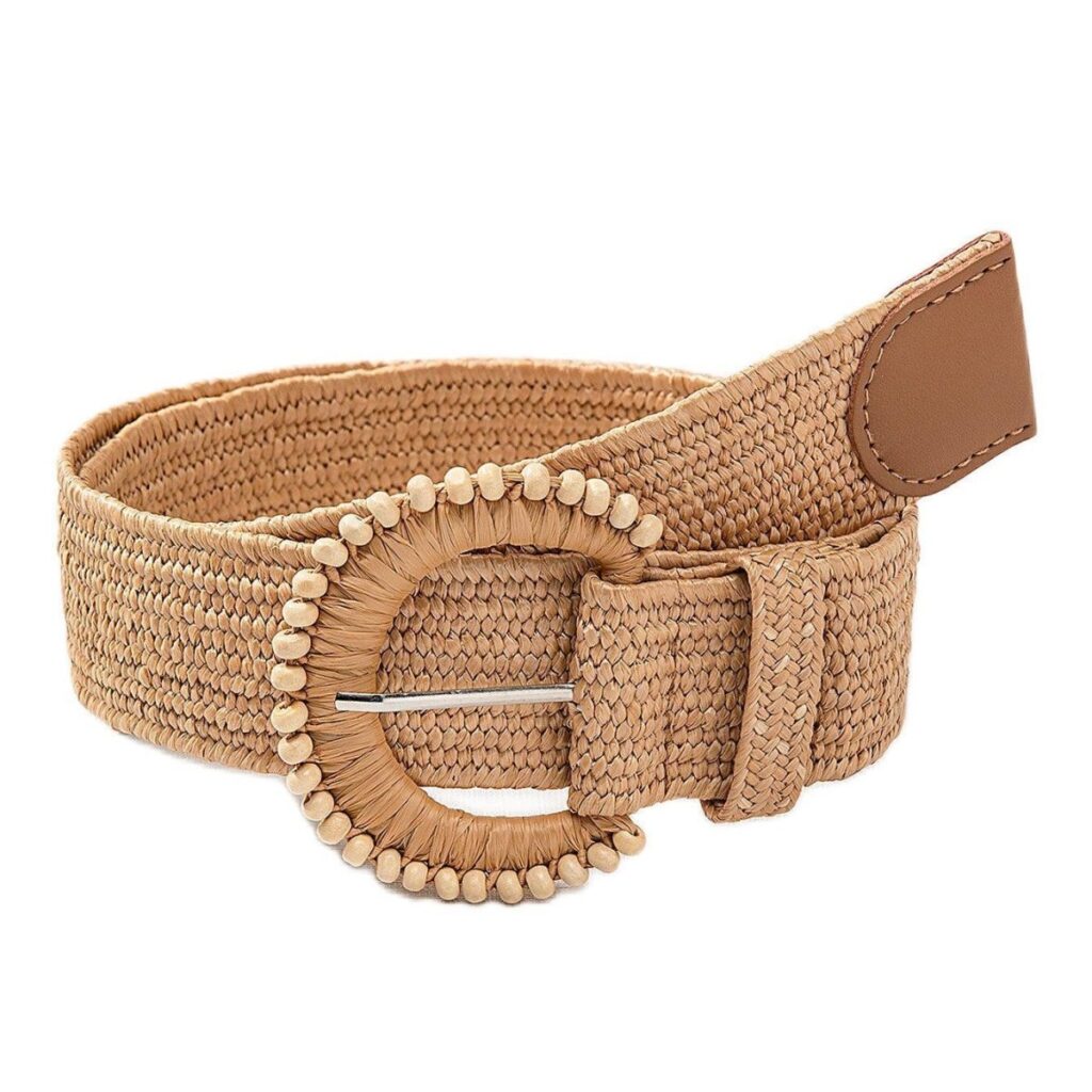 ceinture large en raphia modele melcia 248657