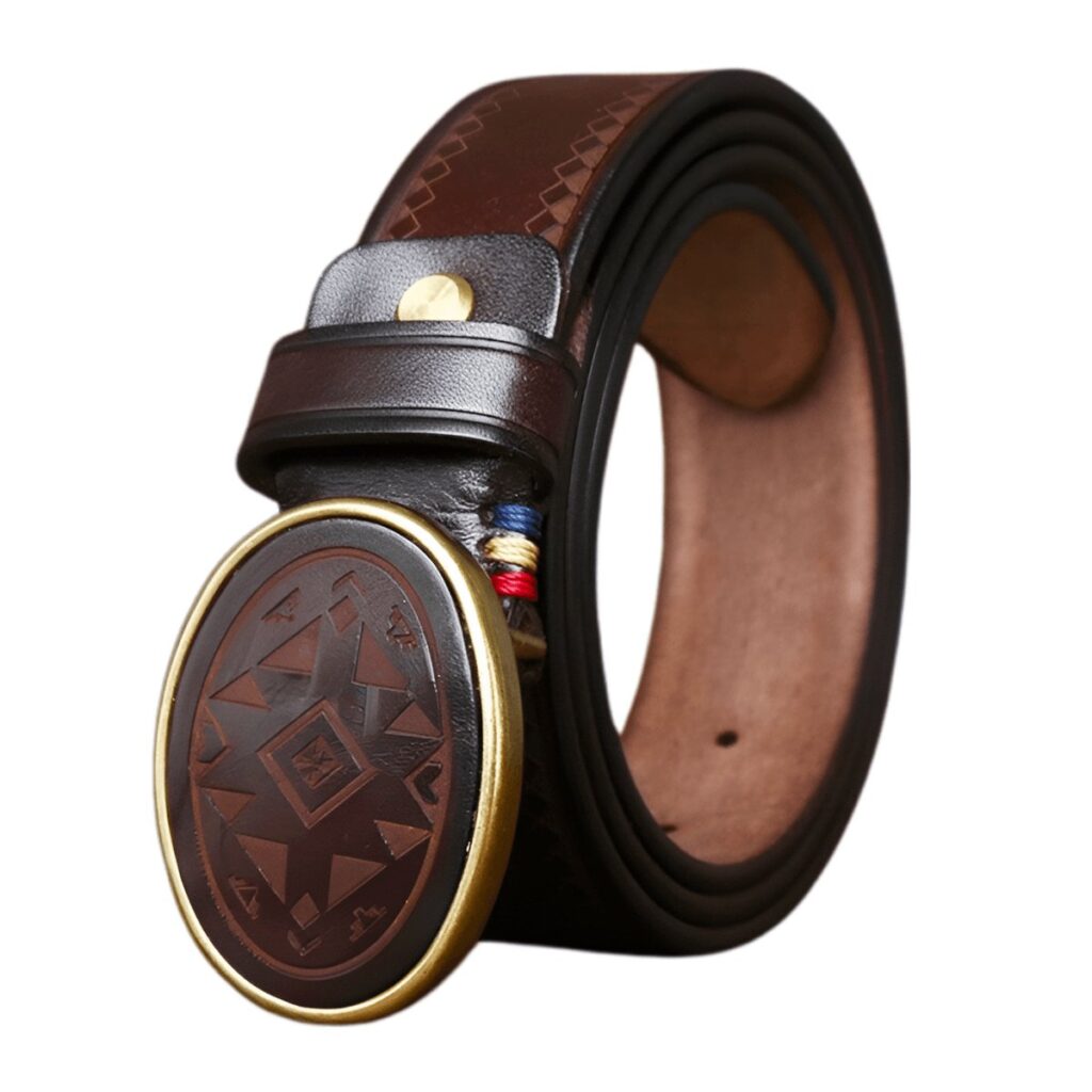 ceinture western en cuir modele sciria 737606