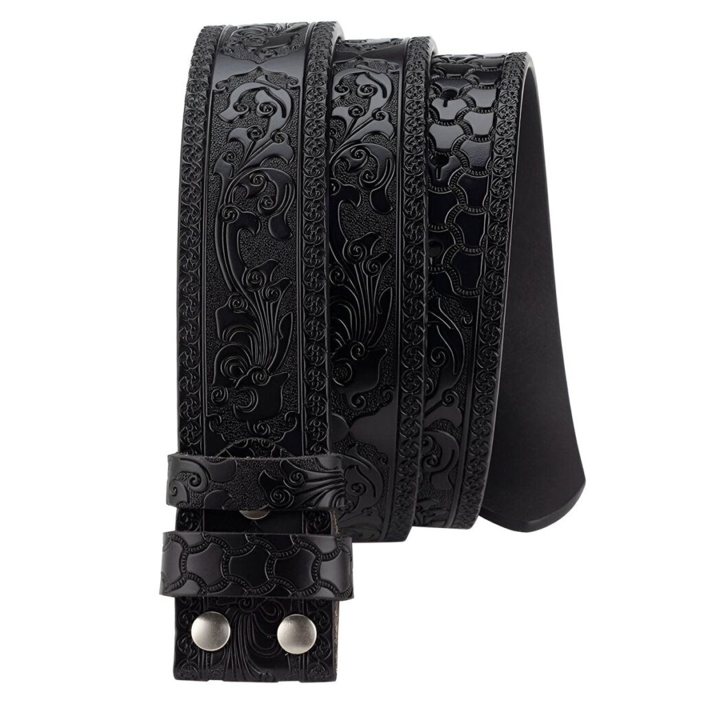 laniere de ceinture 38 cm en cuir texture pour boucles interchangeables modele trevor 153106